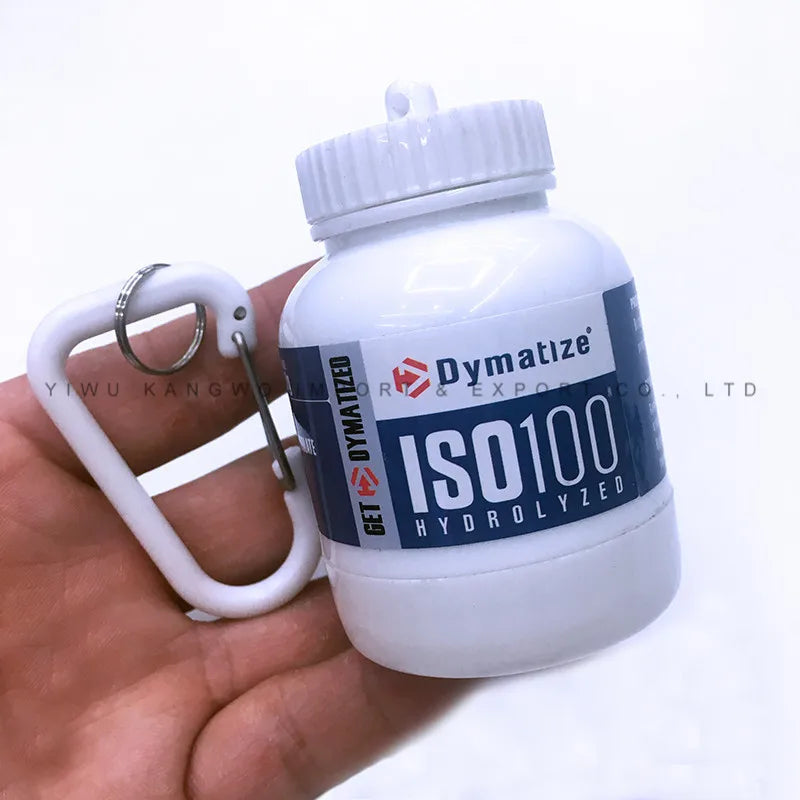 FuelPod™ — Portable Protein & Pill Keychain Container